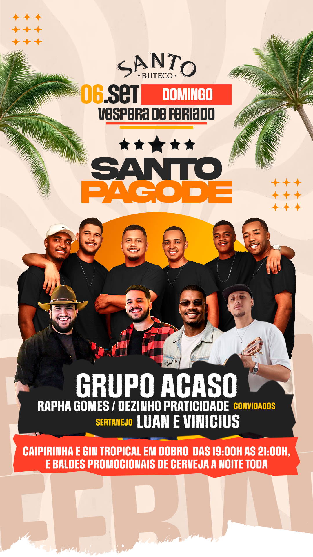 Capa do evento Santo Pagode