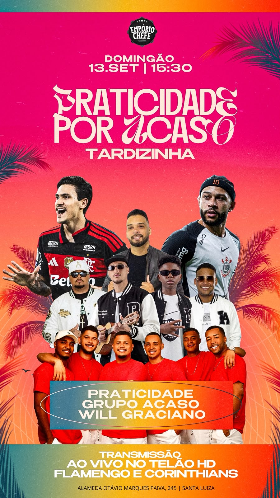 Capa do evento Domingão no Empório do Chefe