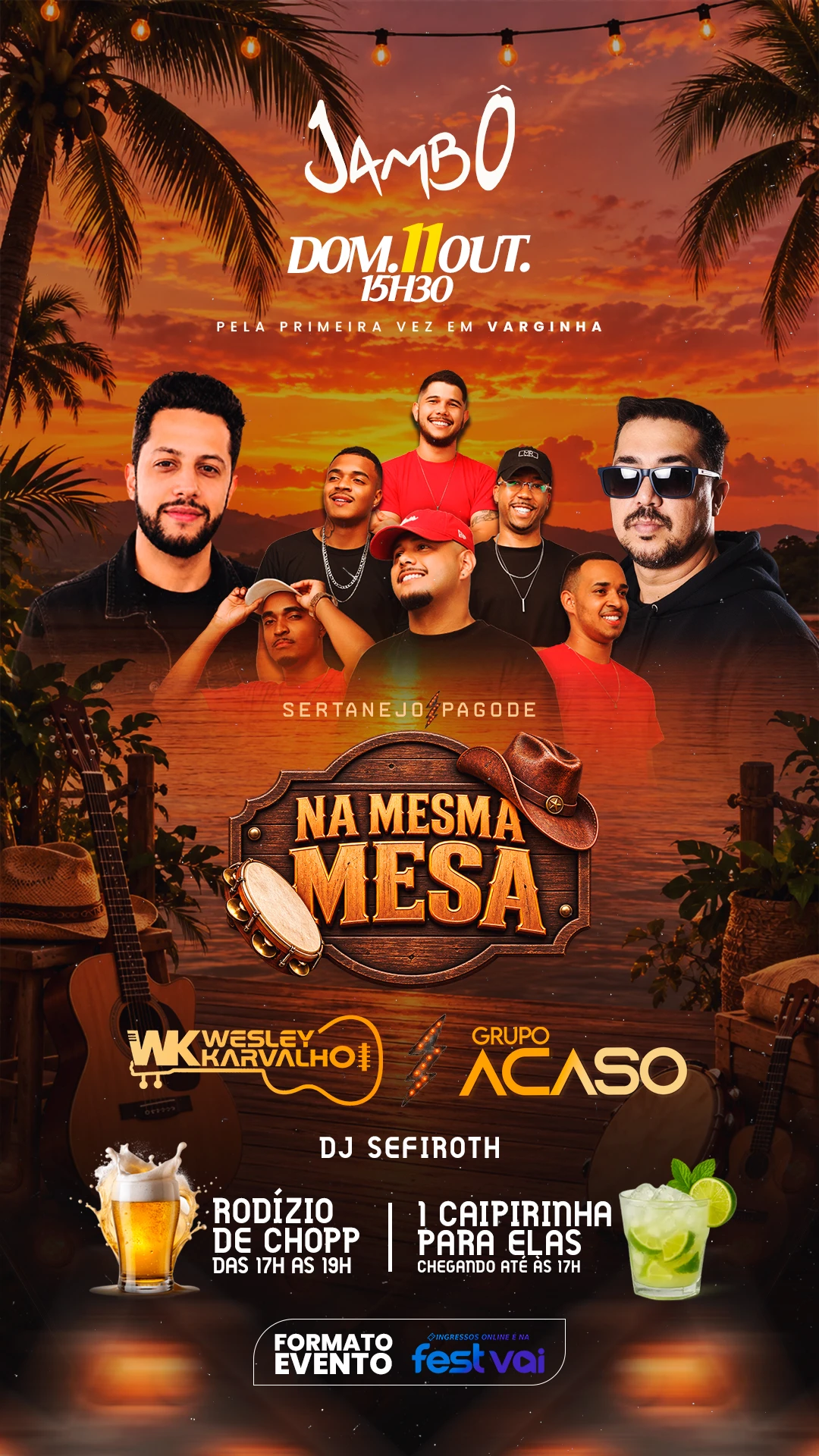 Capa do evento Na mesma mesa - Jambô!