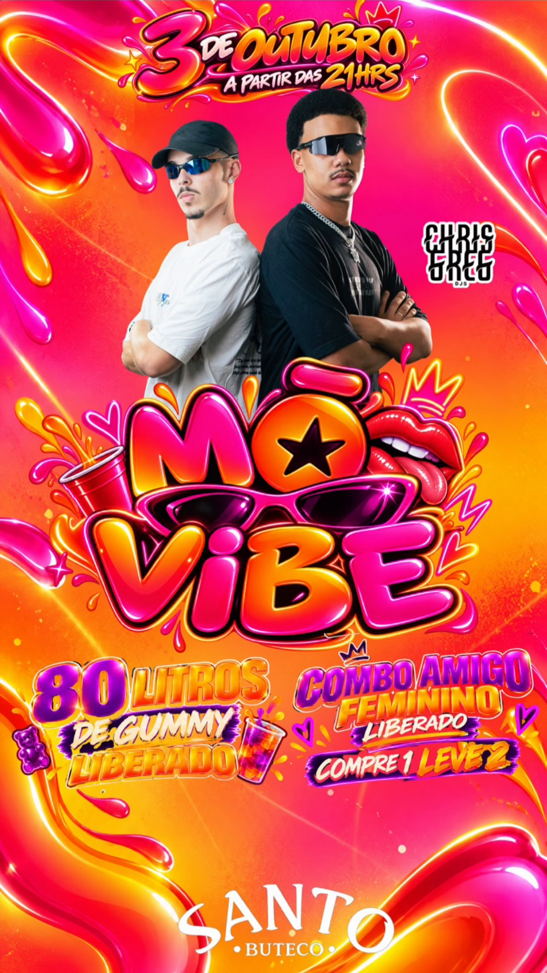 Capa do evento Djs Chris & Greg