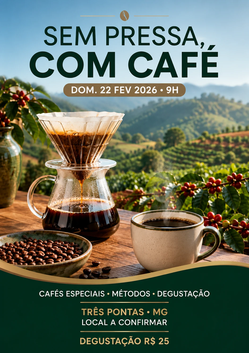 Capa do evento Sem Pressa, Com Café
