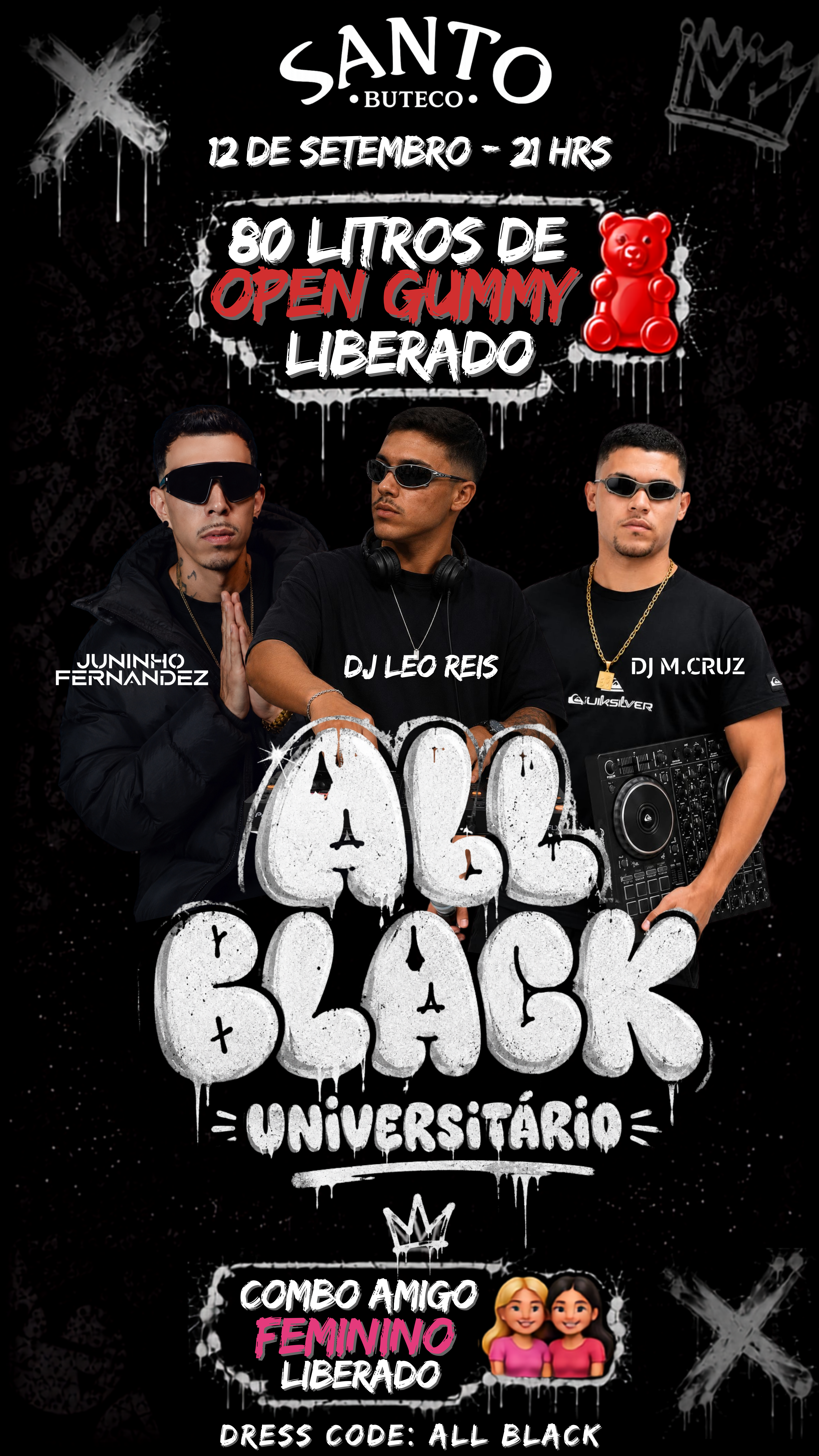 Capa do evento ALL BLACK UNIVERSITÁRIO